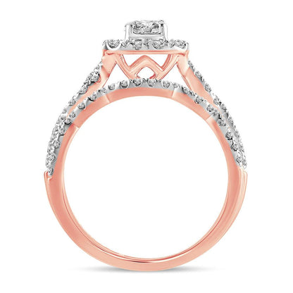 14K 1.00CT Diamond BRIDAL RING - Johnny Dang & Co