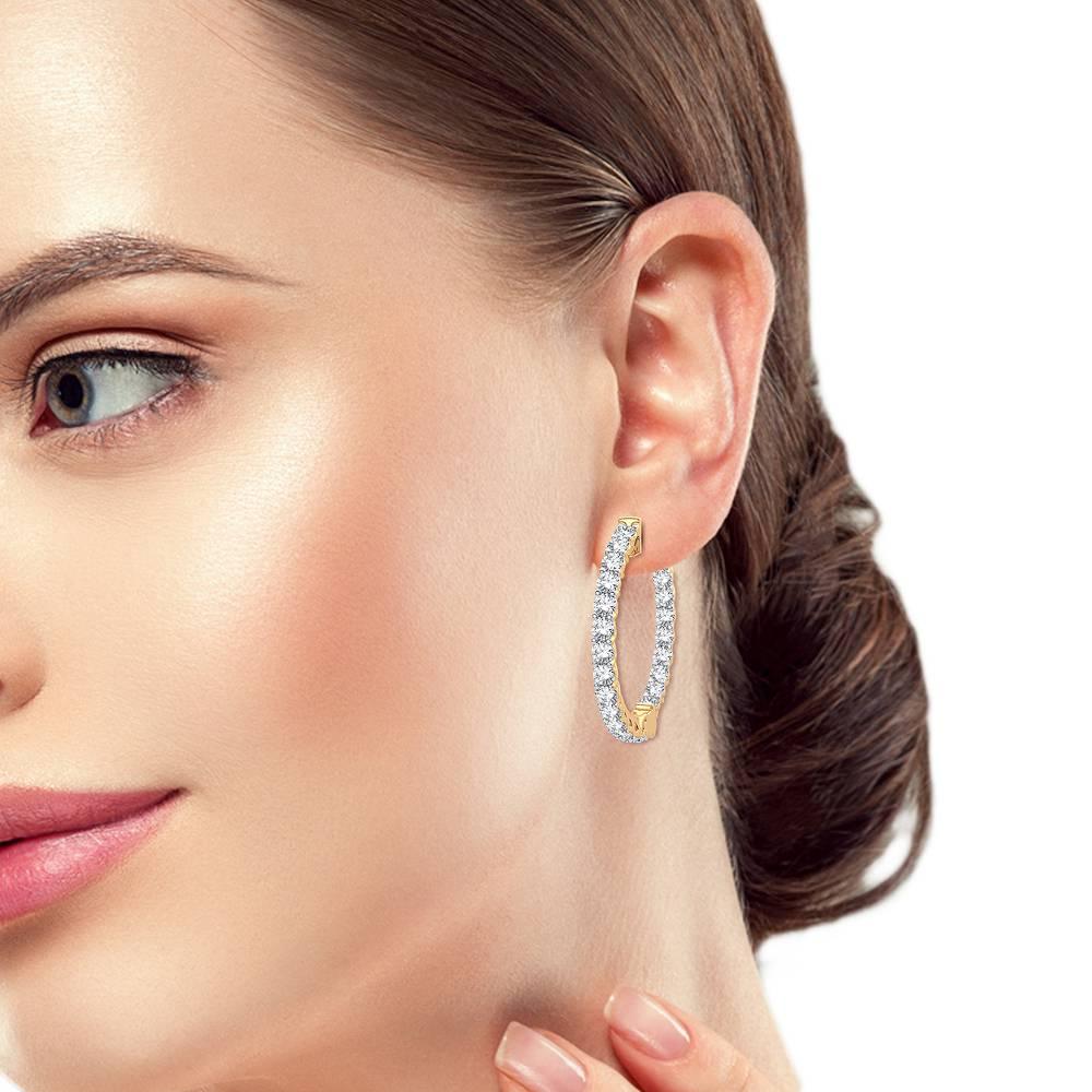 14K 2.00CT Diamond Earring - Johnny Dang & Co