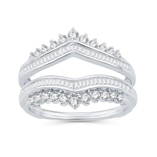14K 0.75CT Diamond RING GUARD - Johnny Dang & Co