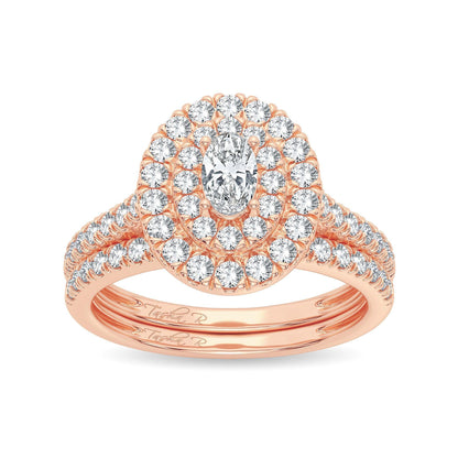 14K 1.00CT Diamond Bridal Ring - Johnny Dang & Co