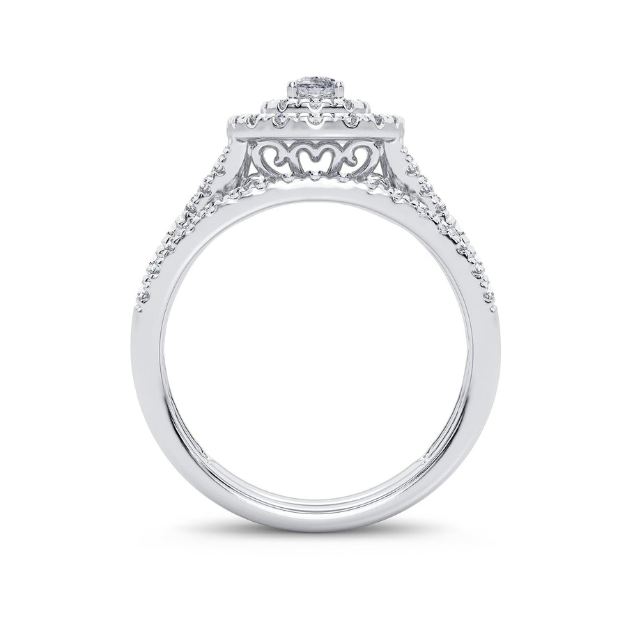 14K 1.00CT Diamond Bridal Ring