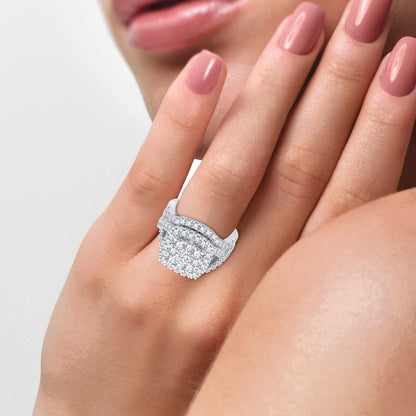 14K 2.00CT Diamond Bridal Ring - Johnny Dang & Co