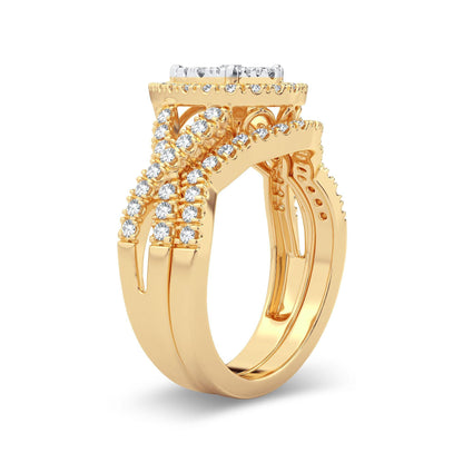 14K 1.00CT Diamond Bridal Ring - Johnny Dang & Co
