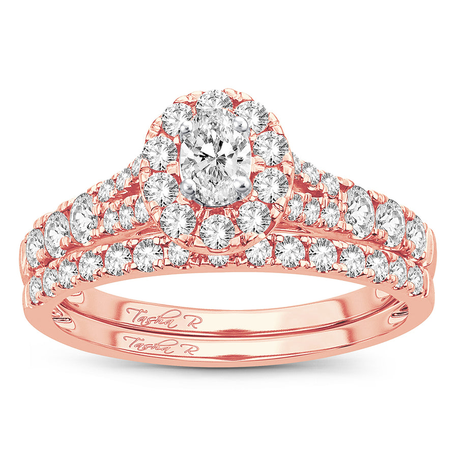 14K 1.00CT Fancy Cut Bridal Ring