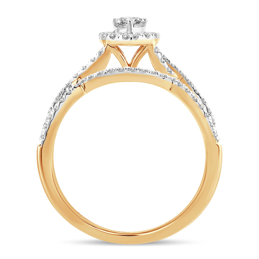 14K 0.75 Fancy Cut Bridal