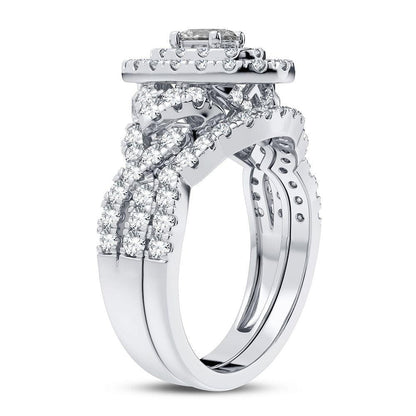 14K 1.50CT Diamond Bridal Ring - Johnny Dang & Co