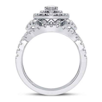 14K 1.50CT Diamond Bridal Ring - Johnny Dang & Co