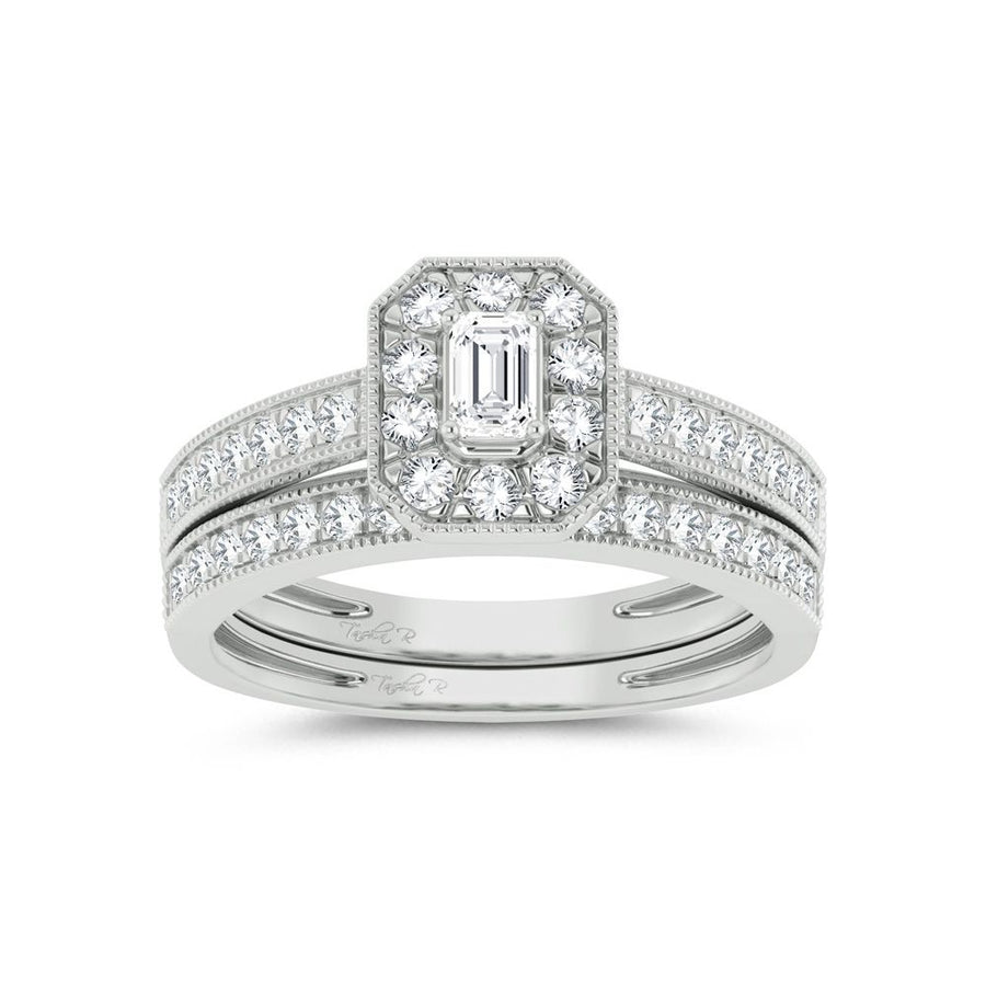 14K 0.68ct Diamond Bridal Ring