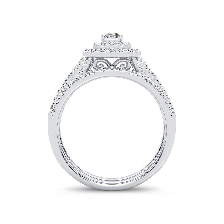 14K 1.00CT Diamond Bridal Ring