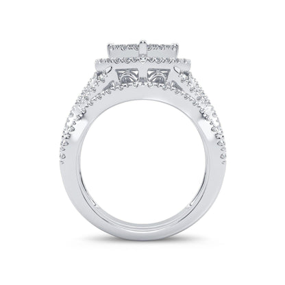 14K 1.50CT Diamond Bridal Ring - Johnny Dang & Co