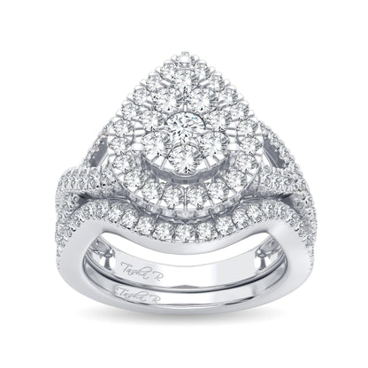 14K 1.50CT Diamond Bridal Ring - Johnny Dang & Co
