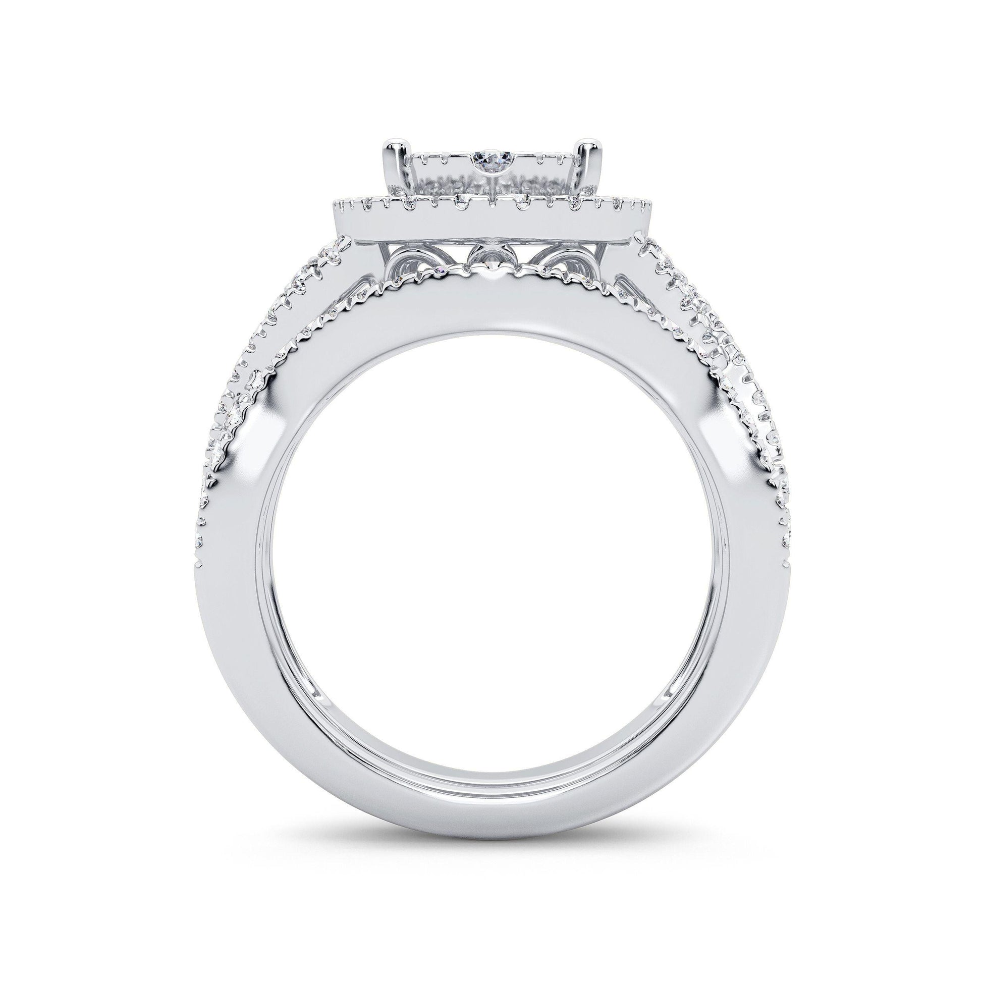 14K 1.50CT Diamond Bridal Ring - Johnny Dang & Co