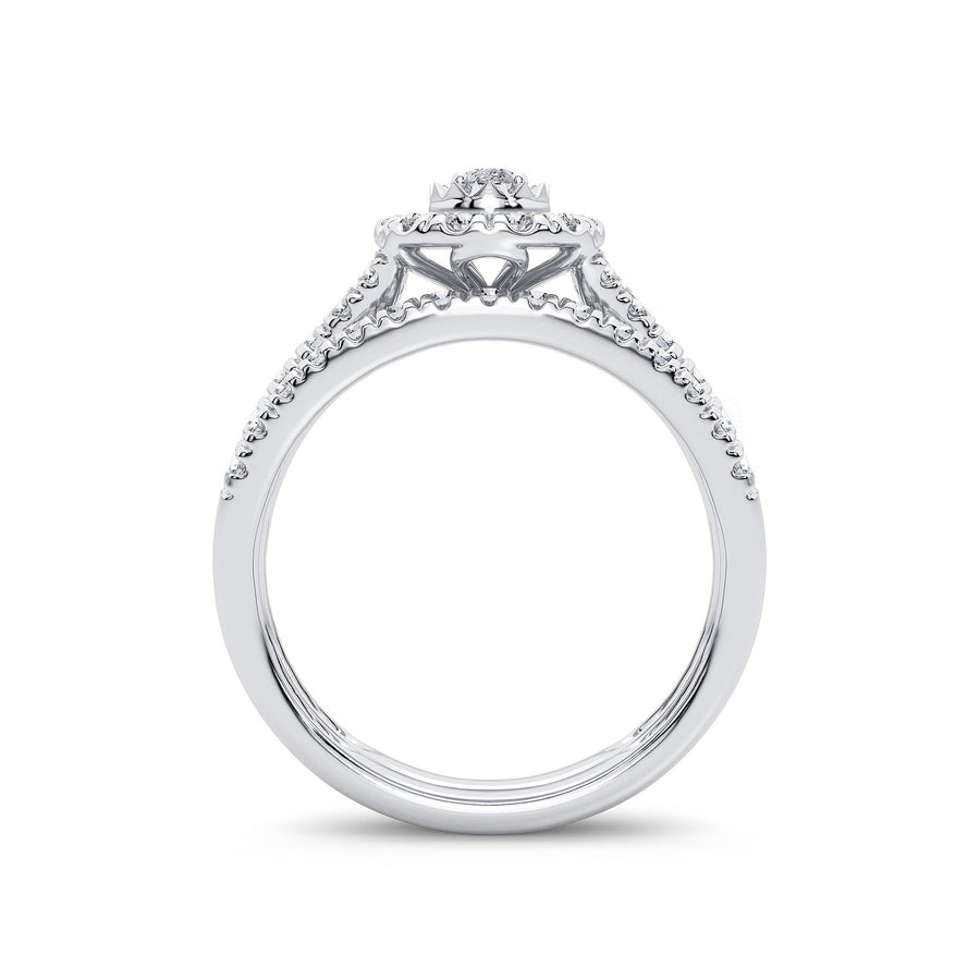 14K 1.00CT Diamond Bridal Ring