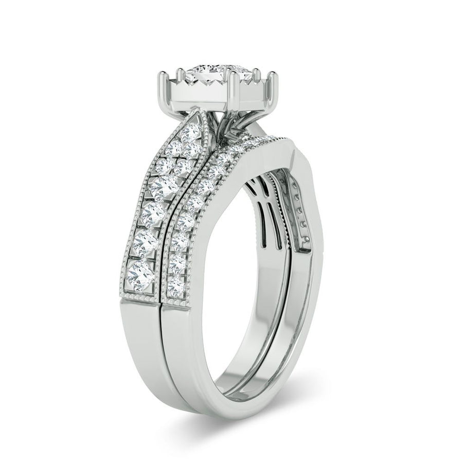 14K 0.90ct Diamond Bridal Ring