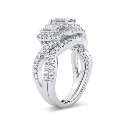 14K 2.00CT Diamond Bridal Ring - Johnny Dang & Co