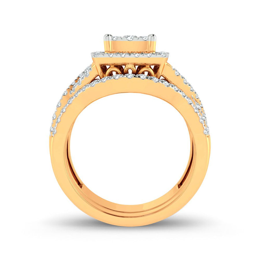 14K 1.00ct Diamond Bridal Ring