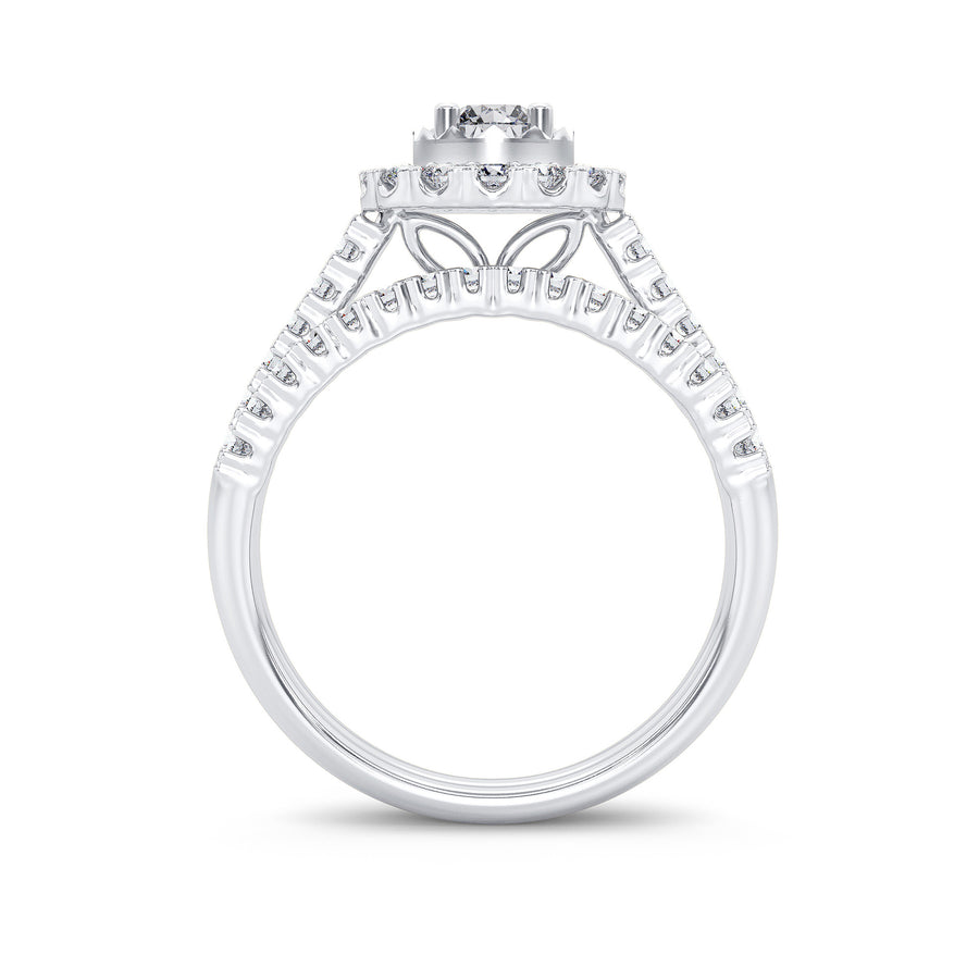 14K 1.00CT Diamond Bridal Ring