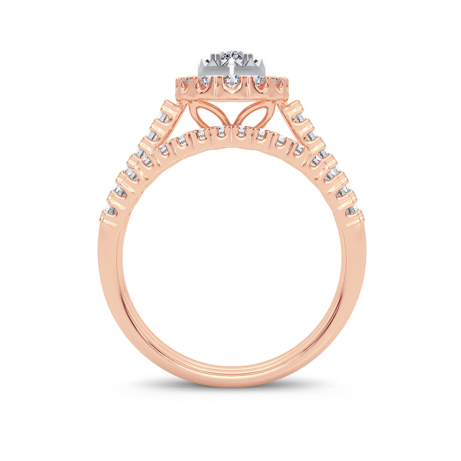 14K 1.00CT Diamond Bridal Ring