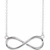 JDSP-85947 14K White Infinity-Inspired 18" Necklace - Johnny Dang & Co