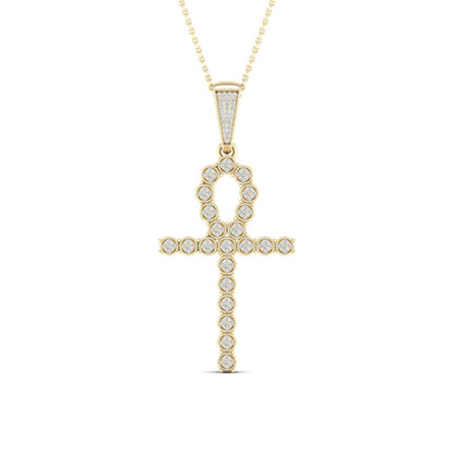 10K 0.38CT Diamond Pendant - Johnny Dang & Co