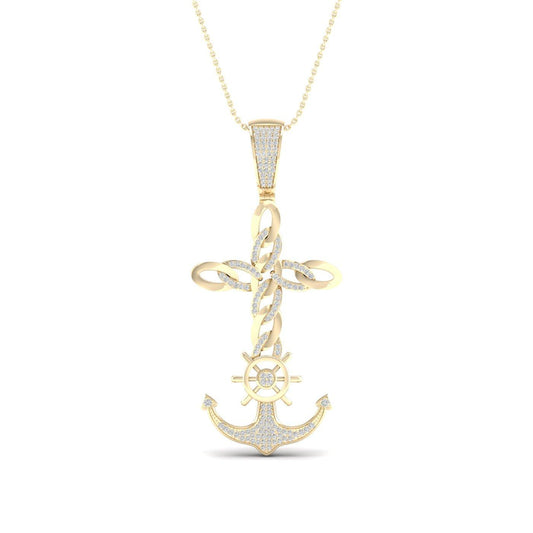10K 0.40CT Diamond Pendant - Johnny Dang & Co