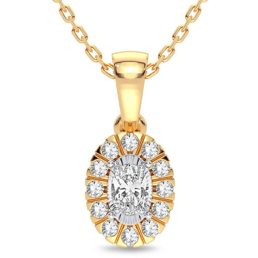 14K 0.25CT Diamond Pendant - Johnny Dang & Co