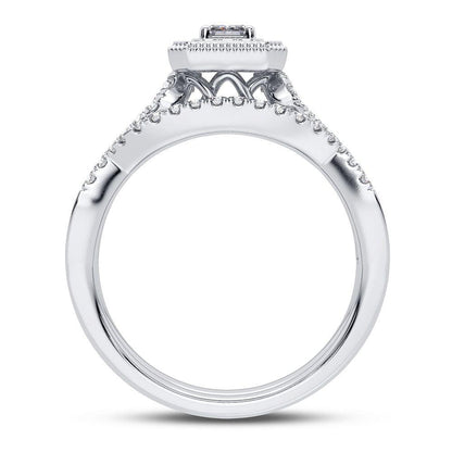 14K 0.50CT Diamond Bridal Ring - Johnny Dang & Co