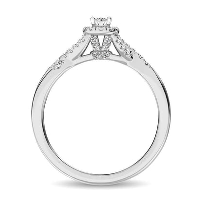 Diamond 1/4 ct tw Round Cut Engagement Ring - Johnny Dang & Co