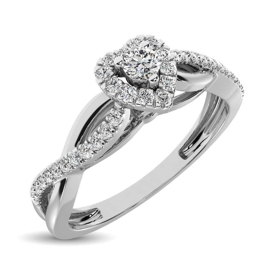 Diamond 0.4 Ct.Tw. Heart Engagement/Promise Ring