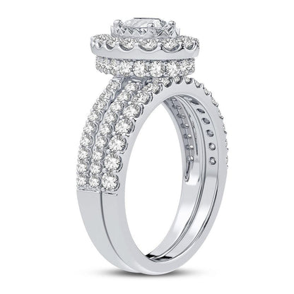 14K 1.50CT DIAMOND BRIDAL RING - Johnny Dang & Co