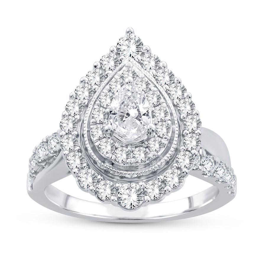 14K 1.48ct Fancy Cut Diamond Ring