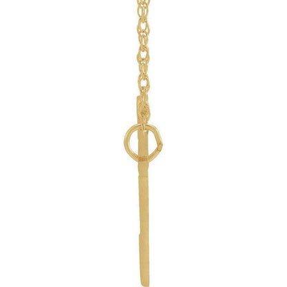 JDSP87247 - SCRIPT NAMEPLATE NECKLACE - Johnny Dang & Co
