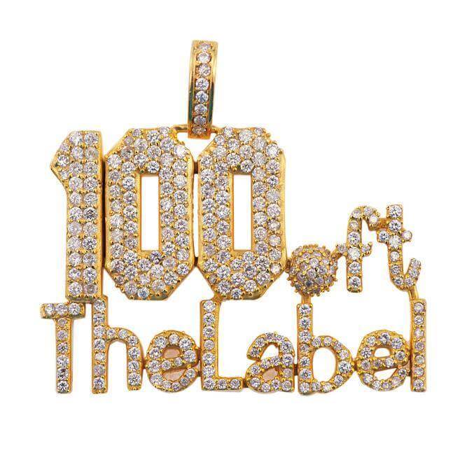 100 ft The Label Diamond Pendant - Johnny Dang & Co