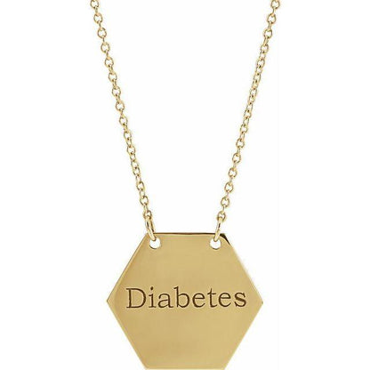 JDSP87513 - ENGRAVABLE MEDICAL IDENTIFICATION NECKLACE - Johnny Dang & Co