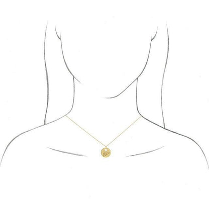 JDSP87235 - PIERCED HEART OR STAR ENGRAVABLE DISC NECKLACE - Johnny Dang & Co