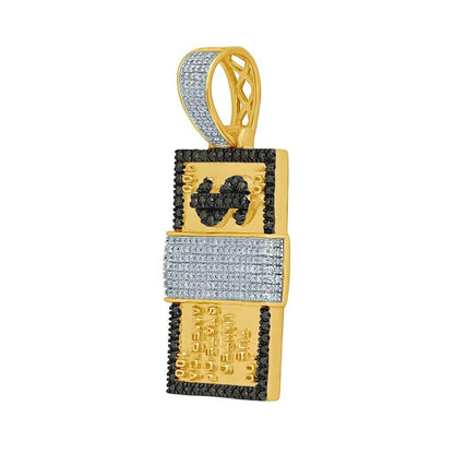 10K 0.60-0.73CT D-ASSORTED CHARM "$100 NOTE" - Johnny Dang & Co