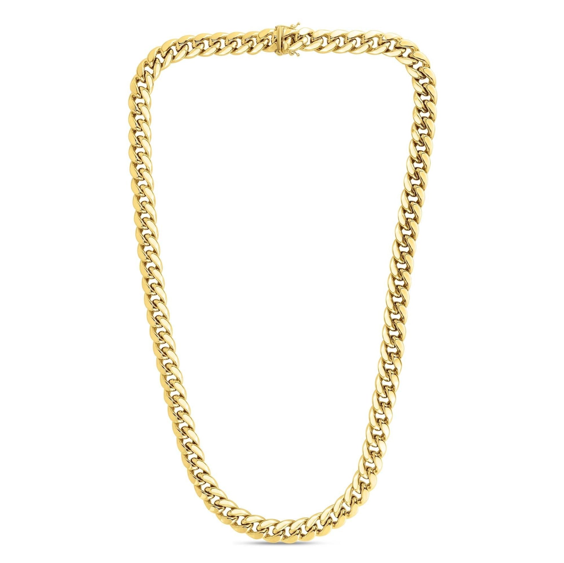 10K Gold 7.2mm Semi-Solid Classic Miami Cuban - Johnny Dang & Co