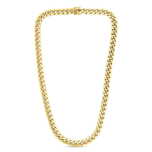 10K Gold 7.2mm Semi-Solid Classic Miami Cuban - Johnny Dang & Co