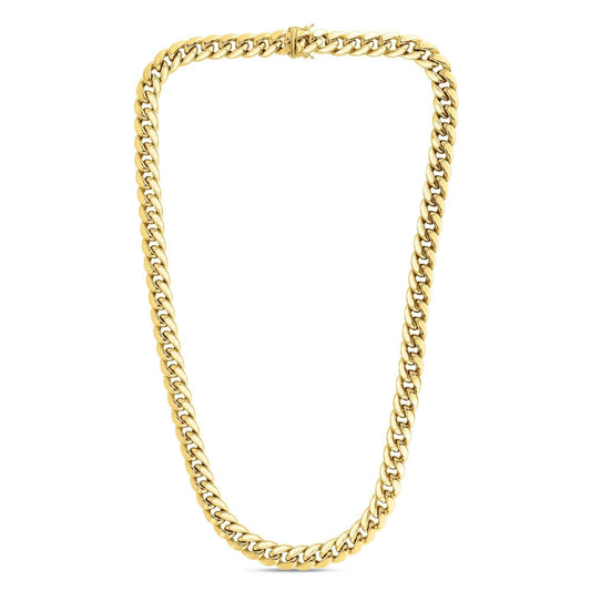 10K Gold 5mm Semi-Solid Classic Miami Cuban - Johnny Dang & Co