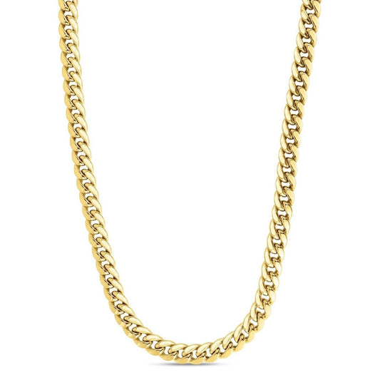 14K Gold 4.5mm Hollow Miami Cuban 20" 22" 24" - Johnny Dang & Co