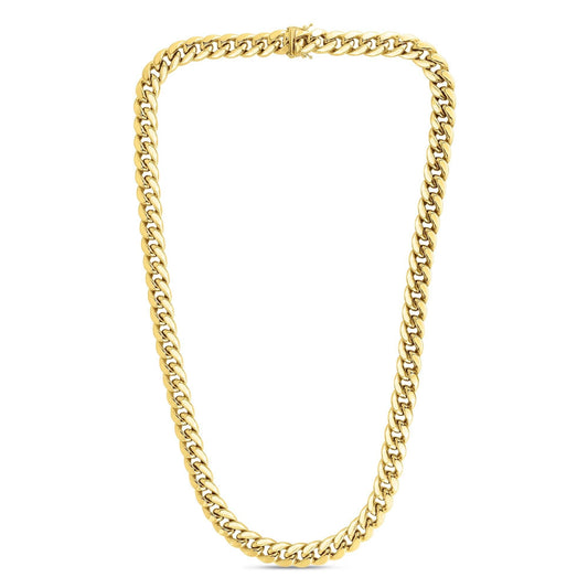 10K Gold 9.1mm Semi-Solid Classic Miami Cuban - Johnny Dang & Co