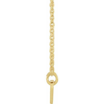 JDSP87635 - Engravable Curved Bar 18" Necklace - Johnny Dang & Co