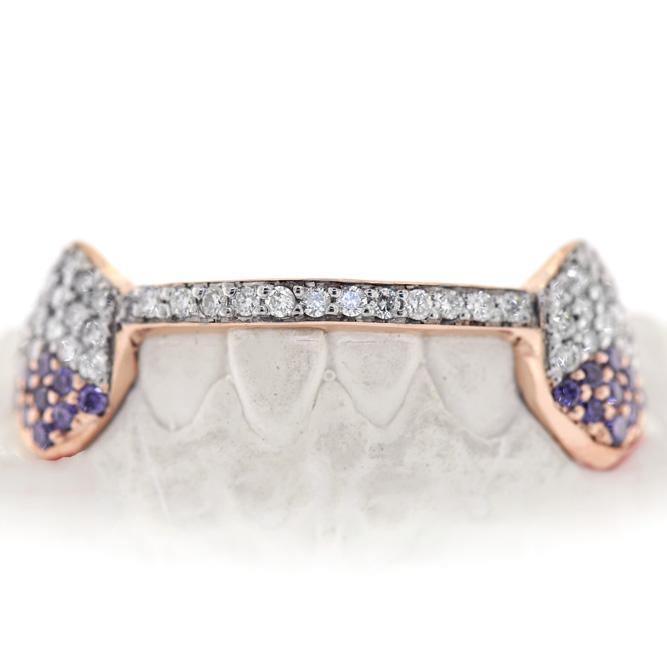 14K Bottom VS Diamond Grillz - Johnny Dang & Co