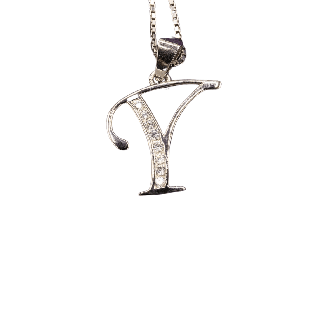 WHITE GOLD SCRIPT SILVER LETTER - Johnny Dang & Co