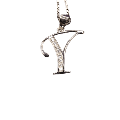 WHITE GOLD SCRIPT SILVER LETTER - Johnny Dang & Co