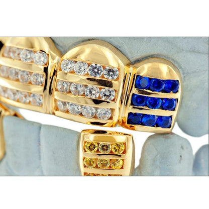 JDTK-C102-A 3 Row Channel Set Grillz - Johnny Dang & Co