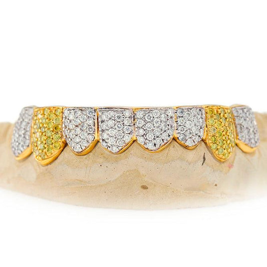 C108D1 ROUND DIAMOND HAND PRONG SET GRILL - Johnny Dang & Co