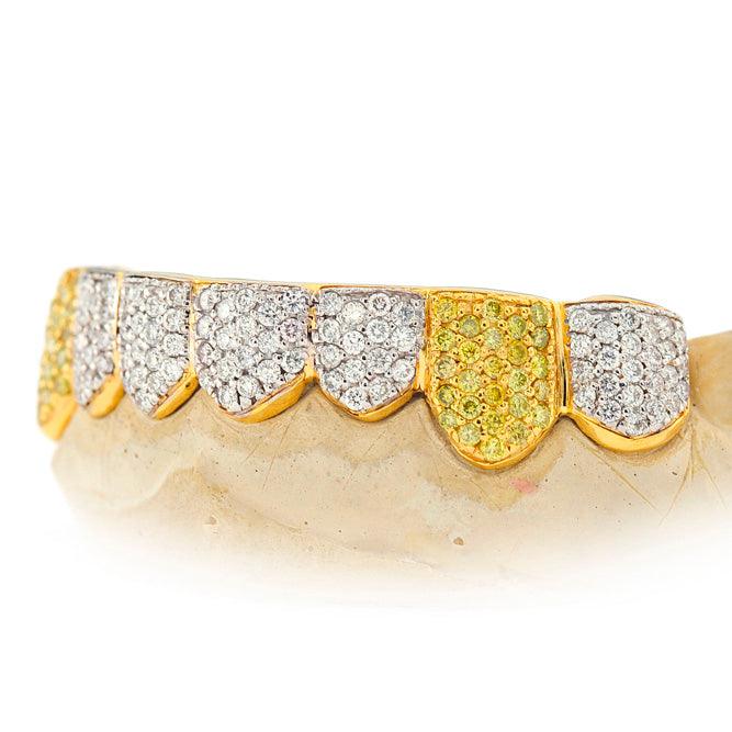 JDTK-101 - 8 TOP OR 8 BOTTOM SI Hand prong Diamond Grillz - Johnny Dang & Co