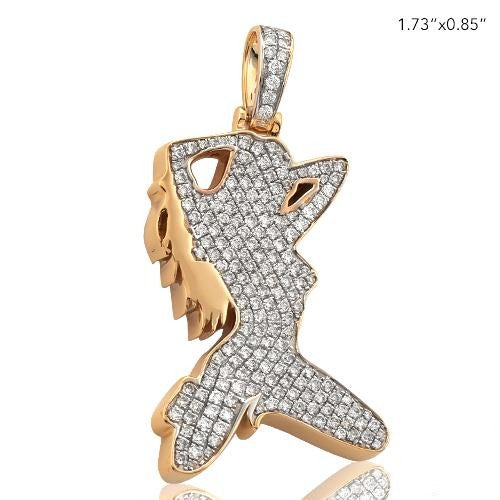 10KY 1.50CTW DIAMOND DANCING LADY PENDANT