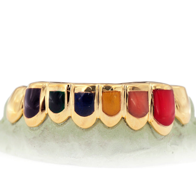 CPG3003 CANDY PAINT EIGHT TEETH GRILL SIX WITH ENAMEL